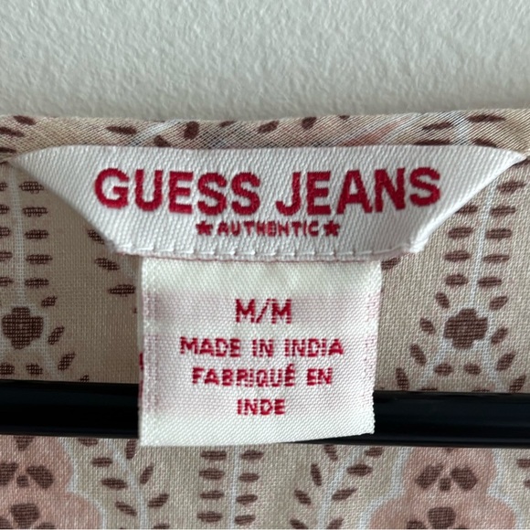 Guess Y2K cotton tunic top size M Hippie Boho - Picture 4 of 15